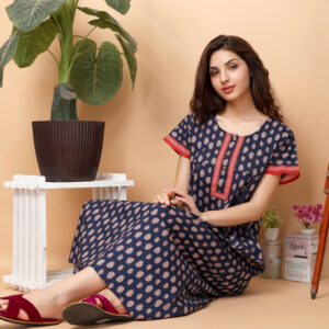 Ladies Cotton Nightgown - Pattern: Plain