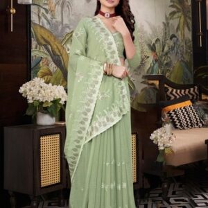 Silk Banarasi Saree - Multicolor Zari Work Design | Glamorous Party Wear For Sophisticated Modern Style